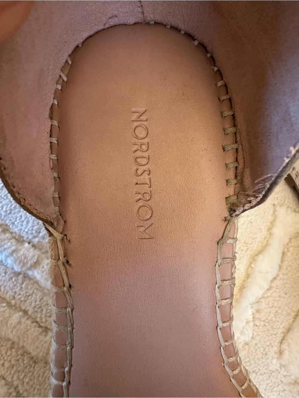 Nordstrom Carmen Olive Green Espadrille Wedge Sandals Boho Coastal Resort Size 6